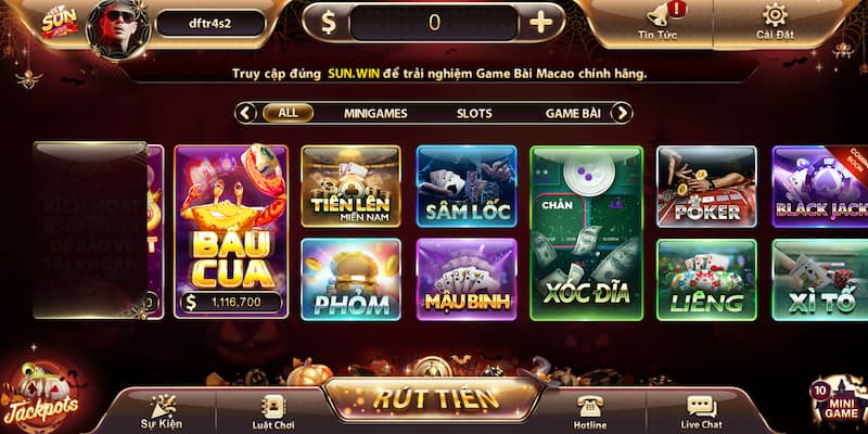 Trải nghiệm game bài hấp dẫn