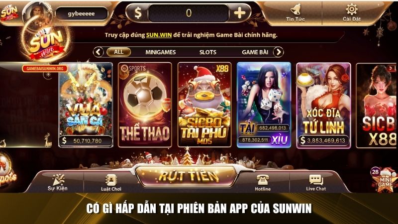 Tải App Sunwin - Hướng Dẫn Thao Tác Tải Về Mọi Thiết Bị Có gì hấp dẫn tại phiên bản app của Sunwin
